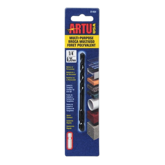 Broca ARTU-USA de 1/4", conexión rápida, multiusos