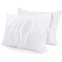 Protectores De Almohada Impermeables Utopia Bedding King Size (Paquete De 2)