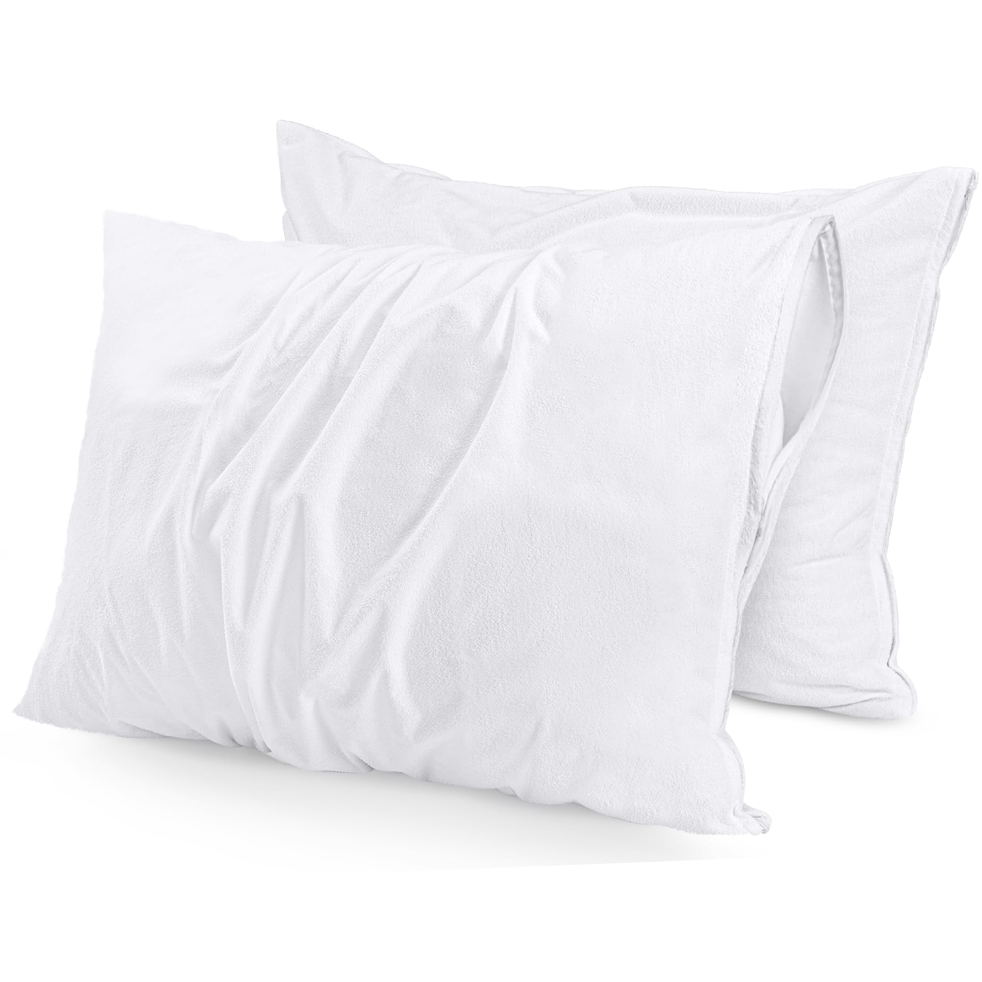 Protectores De Almohada Impermeables Utopia Bedding King Size (paquete De 2)