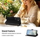 thumbnail image 3 of Funda Billetera Floral en Relieve samsung galaxy A27 5g con Tarjetero y Cremallera Negro, 3 of 6