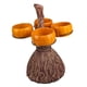 thumbnail image 1 of Soporte para cuenco de refrigerio de calabaza de Halloween, soporte para cesta de refrigerio de palo de escoba, accesorios para servir comida de fiest , 4 tazones, 1 of 5