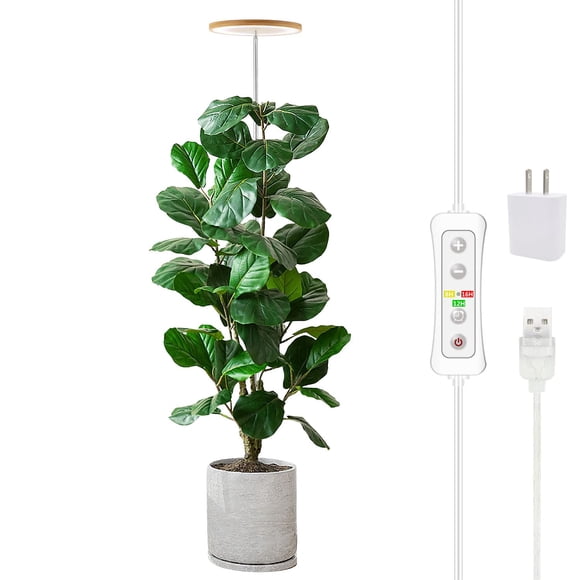 Lámpara yadoker para cultivo de plantas con espectro completo y altura ajustable