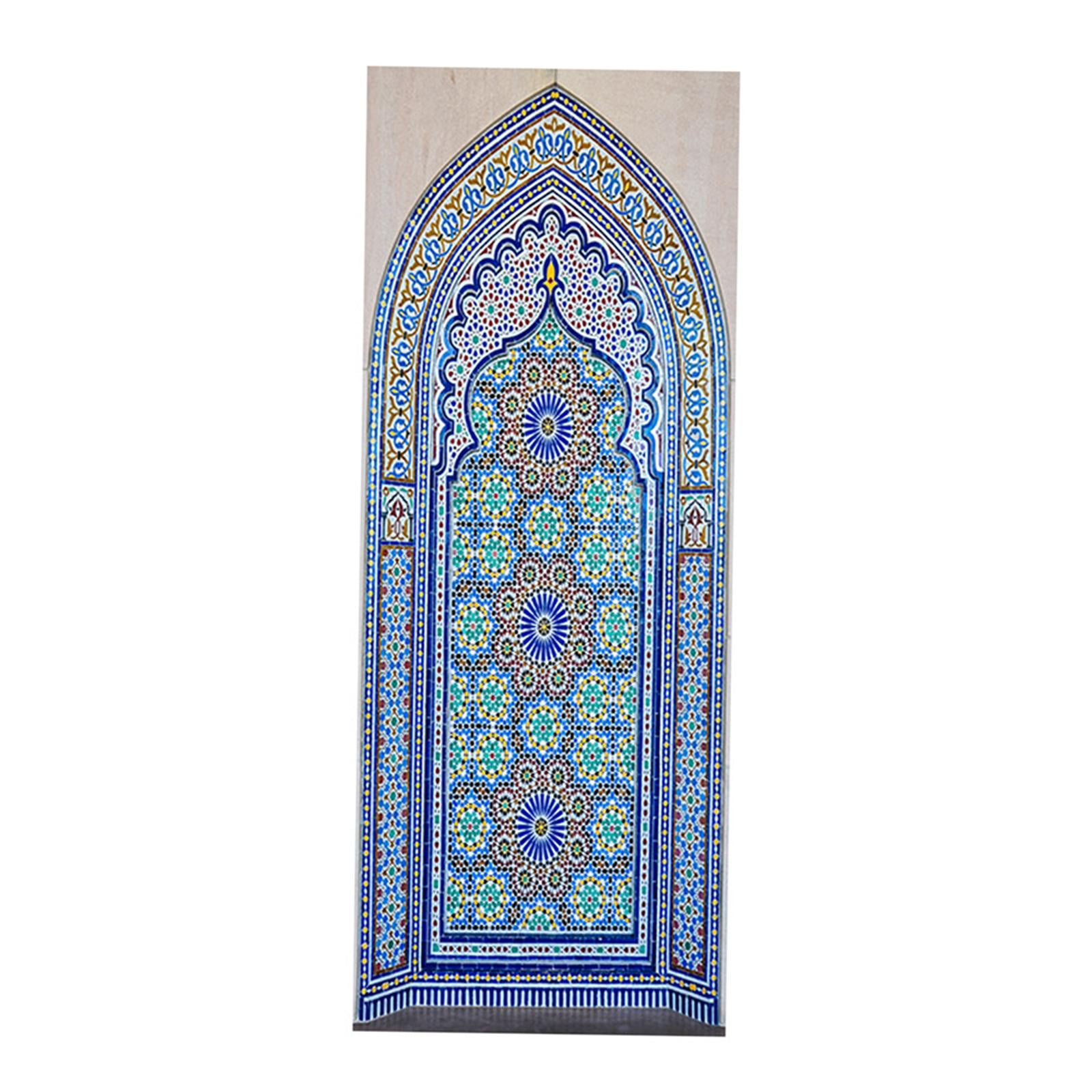 Magideal - 2 De Pvc Para Puerta, Mural De Pared, De Pared Para Puerta, Papel Tapiz Religioso Para , Dormitorio, Hogar, Sala De L