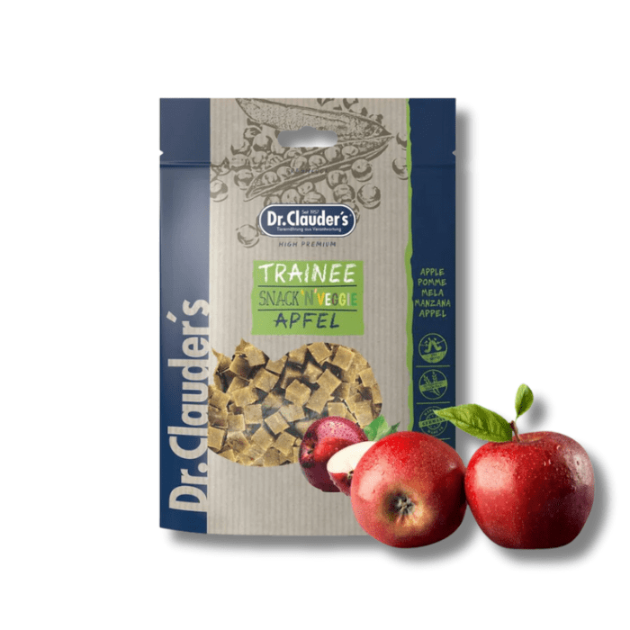 Trainee snack Manzana - Dr. Clauder's para gatos y perros x 2 bolsas