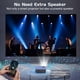 thumbnail image 5 of Proyector PANSEBA Full HD 1080P con Bluetooth y pantalla de 200 pulgadas, 5 of 9