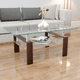 thumbnail image 2 of Mesa Lateral O De Centro Tope De Vidrio Rectangular 100cm - Cafe, 2 of 3
