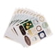 thumbnail image 1 of 12Pc 2018 Christmas Series Gold Estampado Adhesivo Autoadhesivo Natural, 1 of 5