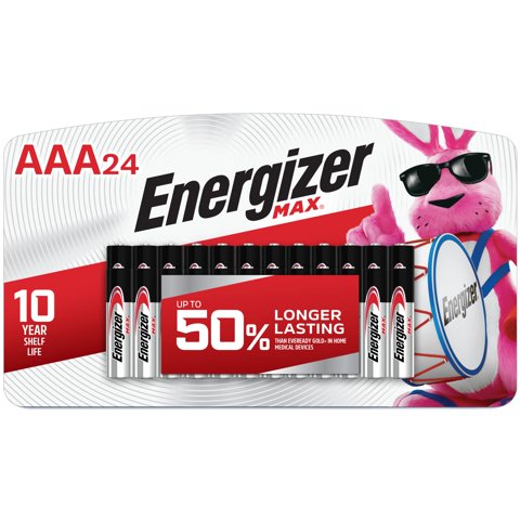 Pilas Aaa Energizer Max (Paquete De 24), Alcalinas