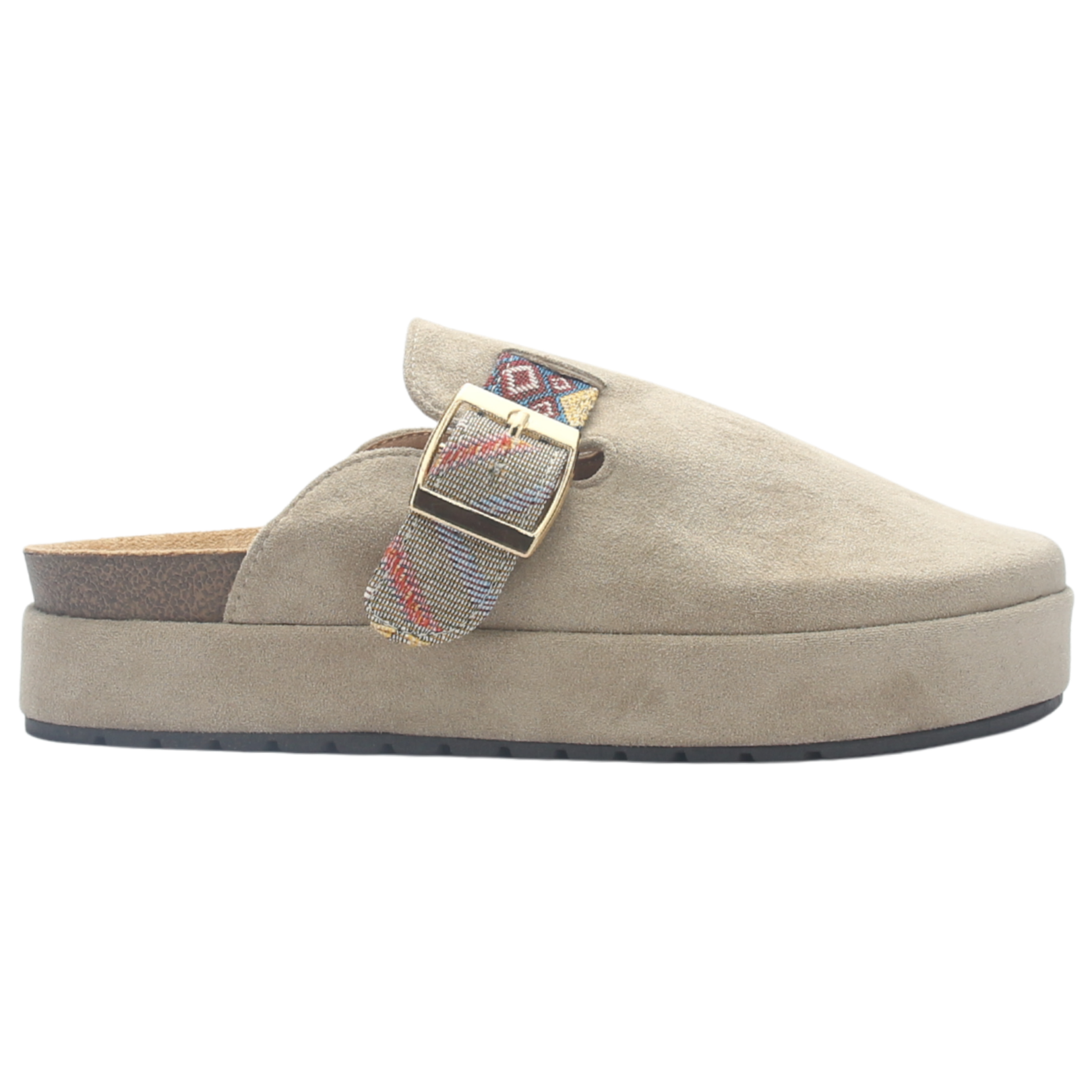 Zapato De Mujer Taupe Casual Chalada Risco-3