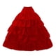 thumbnail image 2 of Enagua De Boda Con Cintura Elástica, Enaguas Para Fiesta, Color Rojo, 4 Aros, 2 of 5