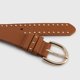 thumbnail image 4 of Cinturón Mujer Con Tachas Hebilla Básica Estilo Casual marron Talla Única, 4 of 4