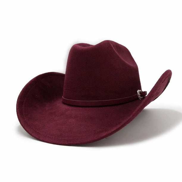 Sombrero Vaquero Cowboy Western Unisex Adulto - Festivales rojo Talla Única