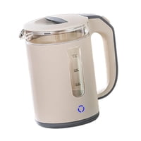 Bothyi - Hervidor De Agua Eléctrico De Vidrio De Borosilicato De Alta Calidad Para Cocina, Hotel, Fiesta, Color Albaricoque