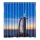 thumbnail image 1 of Cortina de ducha Burj Al Arab El Leisure, juego de cortinas de baño con ganchos, tamaño 66 x 72 pulgadas, 1 of 3