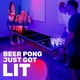 thumbnail image 2 of Mesa de beer pong GoPong 244 x 61 x 70 cm plegable con luces LED, 2 of 6