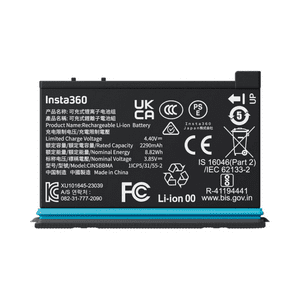Batería Recargable Insta360 De 2290Mah Para Cámara De Acción X4