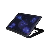 Base Gamer 5 Ventiladores Notebook Reptilex Luz Azul - Ps
