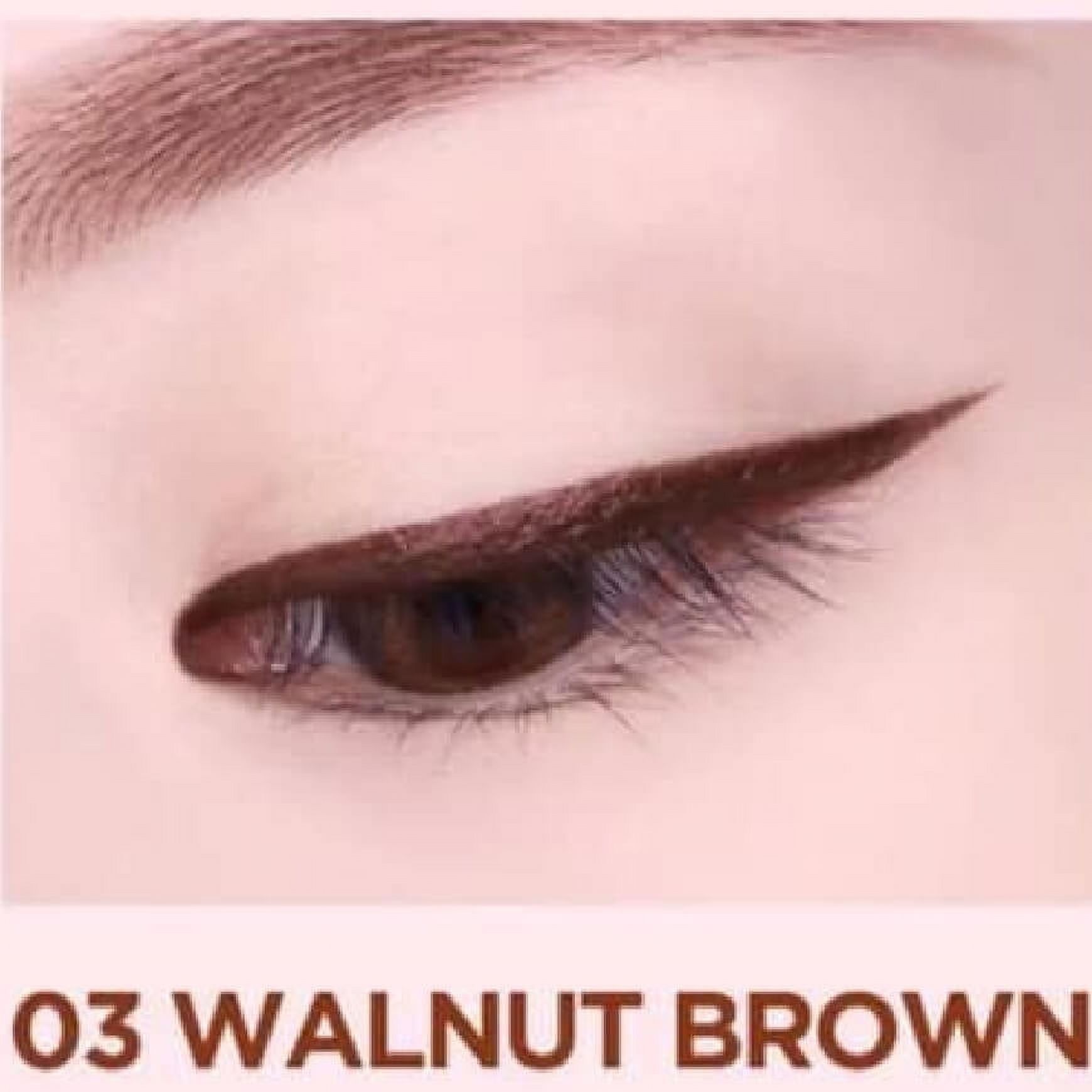 Lily By Red - Delineador Coreano De Ojos De Larga Duración, Am9 To Pm9 Survival Penliner 03 #Walnut Brown -