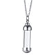 thumbnail image 2 of Encantos Acero Vidrio Tubo De Recipiente Abrible Urna Colgante Collar Plata S, 2 of 3