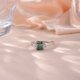 thumbnail image 2 of Anillos de Moissanita Verde de 2 Uds para Mujer Corte Radiante Color D Claridad VVS1 Chapado en 18K Plata de Ley S925 Anillos de Diamante para Mujer Anillos de Compromiso de Moissanita con, 2 of 9