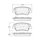 thumbnail image 2 of Pastillas Freno para auto SsangYong Actyon Sport 2006-2018 Trasero, 2 of 3