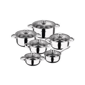 Bergner - Bateria 12 Piezas Acero Inoxidable Cassel