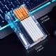 thumbnail image 2 of Transparent Automatic Cigarette Box Lighter Charging Two In One, Plastic Fine Counts Cigarette Boxes (20pcs Capacities), 2 of 2