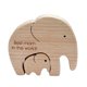 thumbnail image 3 of Elefante Estatua Exquisita Escultura De Madera Decoración Para El Hogar 2 Piezas Mejor Mamá, 3 of 5