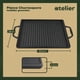 thumbnail image 3 of Plancha Churrasquera Hierro Fundido Atelier Cocina 2 En 1 Negro, 3 of 3