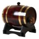 thumbnail image 3 of Barril De Vino De Roble 3L / 1.5L Con Base Para Vino Whisky 1.5L Retro Wine Red, 3 of 5