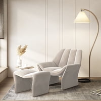 Santú Home & Deco - Sitial Velvet Crema Con Apoyapiés