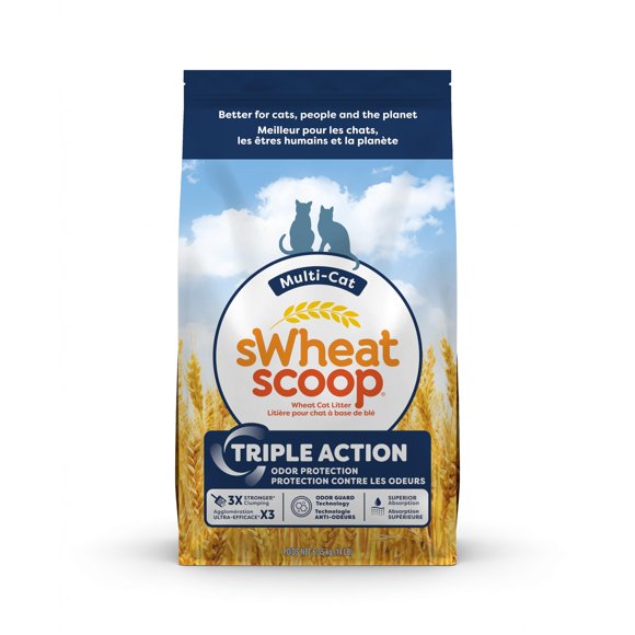 Arena para Gatos sWheat Scoop 6,35 kg 3× Formación de Grumos sin Polvo