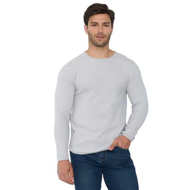 Tejido Hombre Raglan Gris Corona