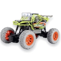Kqx Toys - Vehículo Todo Terreno Juguete Rc Luz Y Batería Recargable Verde - Ps