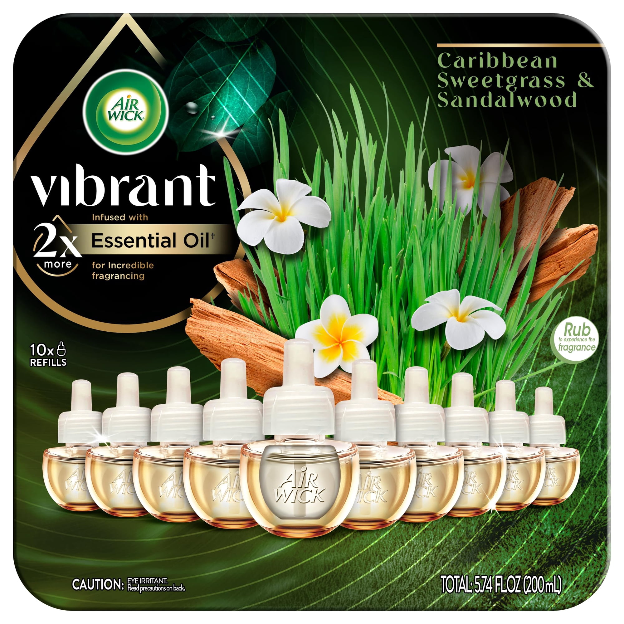 Ambientador Air Wick Botanica, Aceite Perfumado Enchufable, 10 Unidades