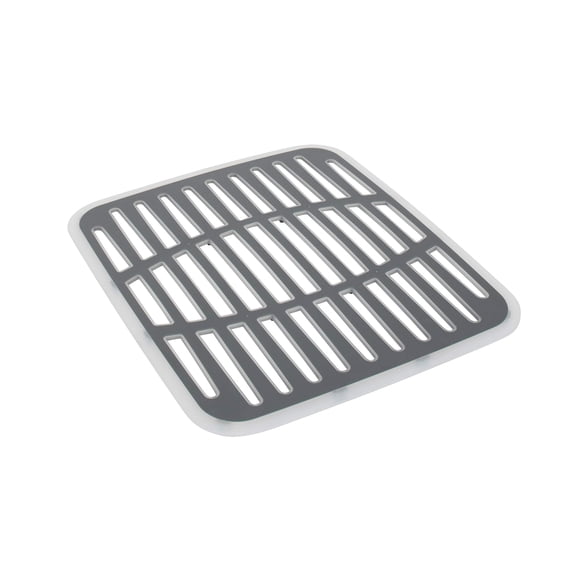 Tapete para fregadero de cocina Spectrum Cora pequeño gris 32x29 cm