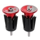 thumbnail image 1 of 1 Par De Pu?os De Manillar, Tapones De Extremo De Barra, Tapa Para MTB, Bicicleta De Carretera, Rojo, 1 of 5