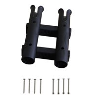 Magideal - Soporte Para Caña De Pescar De 2 Líneas, Estante Para Caña De Pescar, Accesorios De Pesca, Herramientas, Equipo De Pesca, Regalo Para Marido, Soporte Negro