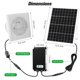 thumbnail image 2 of Ventilador de escape recargable con energía solar Blessny de 25 W con batería, 2 of 8