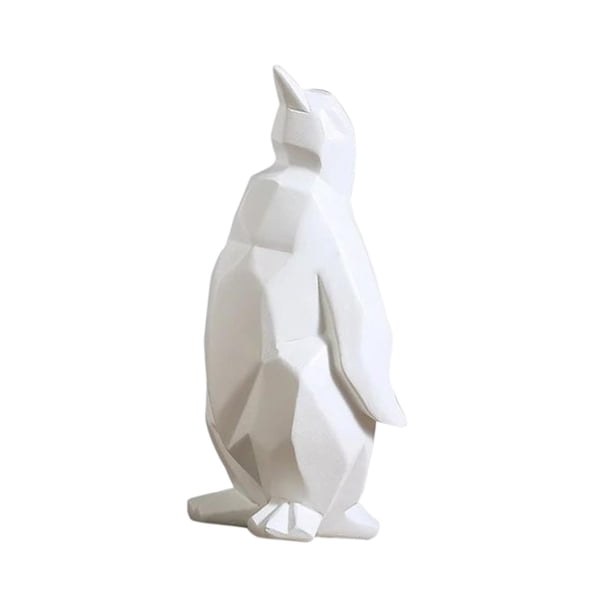 Escultura de pingüino de estilo nórdico, estatua de resina de adorno creativo de colección para decoración del hogar, estantería, escritorio de inaugu Pequeño
