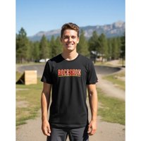Polera Rockshox Manga Corta Paint Brush Logo Negro