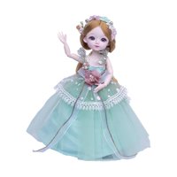 Magideal - Muñeca Bjd, Muñecas 1/6 De 12 Pulgadas, 23 Muñecas Articuladas Con Bolas, Juguetes De Bricolaje Con Ropa, Zapatos, Peluca, Maquillaje Para El Cabello, , Vestido Verde