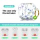 thumbnail image 4 of Funda para AirPod 4 LienWex con flores acuareladas y llavero, 4 of 6