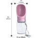 thumbnail image 3 of Botella de agua para mascotas, 355 ml, a prueba de fugas, reutilizable, con reflujo de agua, ideal para viajes, senderismo, caminatas y trotar. Chaleco para perros de servicio. Plástico de grado alime, 3 of 6