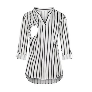 Kivara - Polera Lactancia Maternidad Camisa Manga Larga Blanco L