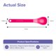 thumbnail image 4 of Juego de 6 cucharas TalkTools Magenta para terapia motora oral, 4 of 7