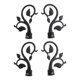 thumbnail image 4 of 4 Uds Poste Decorativo Para Cortina/terminales De Varilla Extremos Cabezas Tapas Kits De Varilla Negro, 4 of 5