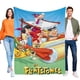 thumbnail image 1 of Los Picapiedra anti-pilling, suave, ligera, esponjosa y acogedora de lujo para hogar y cocina – Perfecta para niños y adultos,150X130cm, 1 of 6
