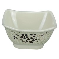 Cuenco Yanco Honda Ho-5450 Cuadrado De Melamina De 300 Ml, Paquete De 48