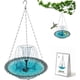 thumbnail image 1 of Baño pájaros solar colgante doble bomba cuenco vidrio trasero patio, 1 of 7